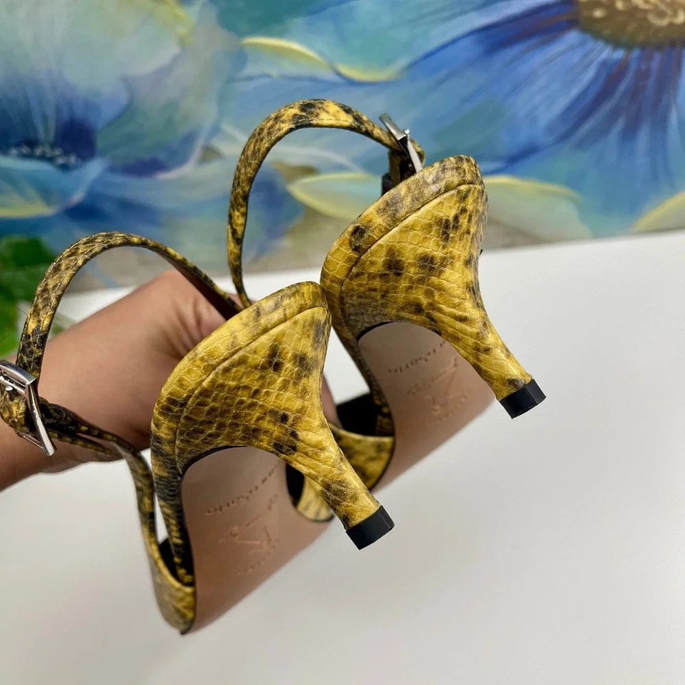 Franco Sarto Snakeskin Kate‎ Slingback Pump Size 6.5